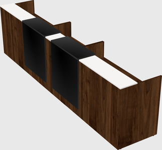 Long reception desk