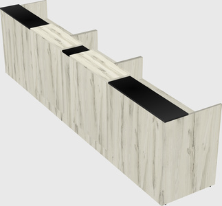 Long reception desk