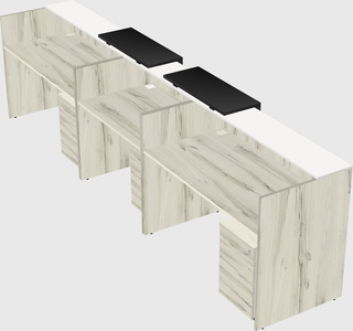 Long reception desk