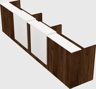 Long reception desk