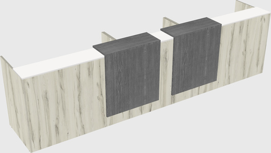 Long reception desk