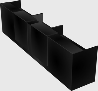 Long reception desk