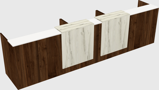 Long reception desk