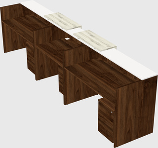 Long reception desk