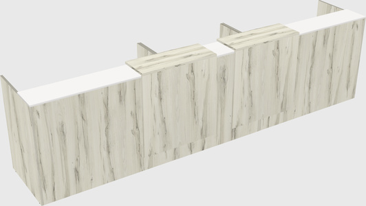 Long reception desk