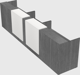 Long reception desk