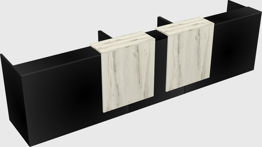 Long reception desk