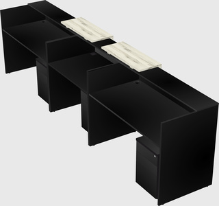 Long reception desk