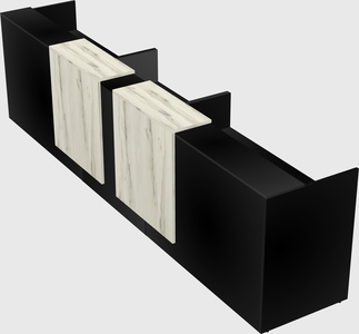 Long reception desk