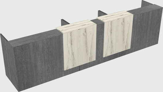 Long reception desk