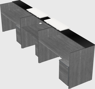 Long reception desk