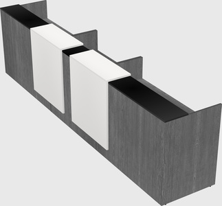 Long reception desk