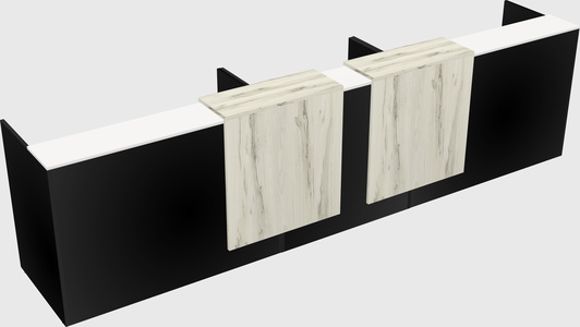 Long reception desk