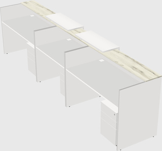 Long reception desk