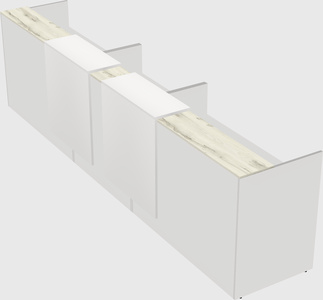 Long reception desk