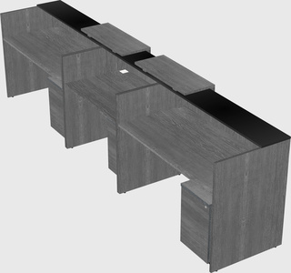 Long reception desk