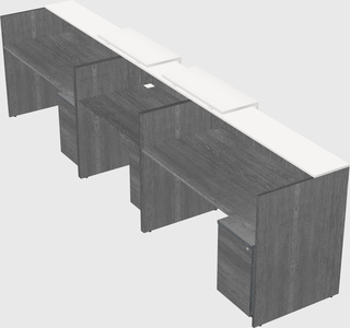 Long reception desk