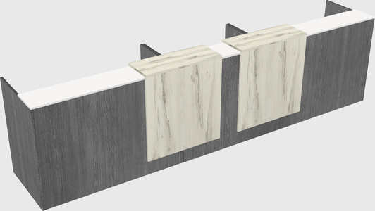 Long reception desk