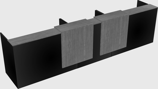 Long reception desk