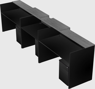 Long reception desk