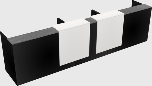 Long reception desk