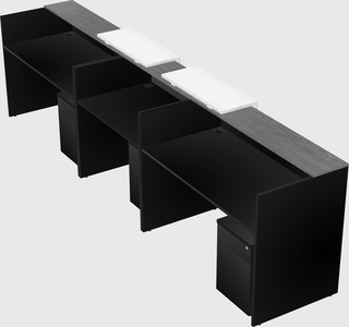 Long reception desk