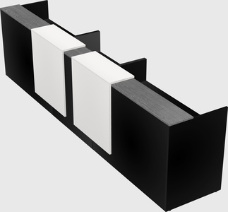 Long reception desk