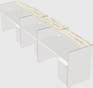 Long reception desk