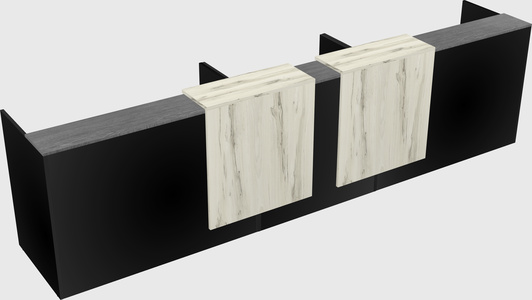 Long reception desk