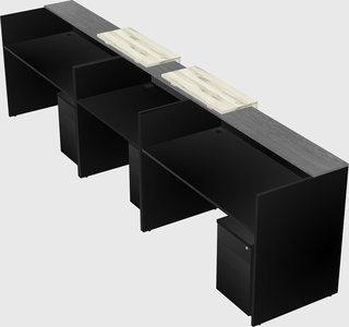 Long reception desk