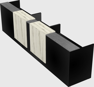 Long reception desk