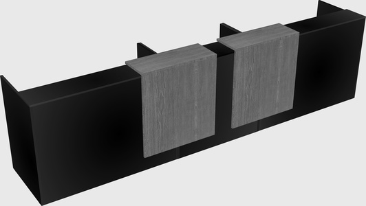 Long reception desk