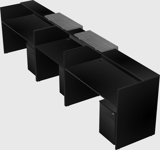 Long reception desk