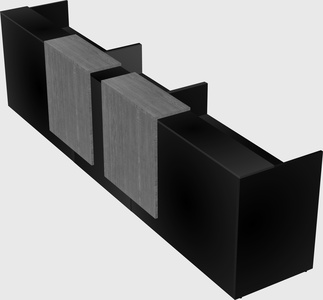 Long reception desk