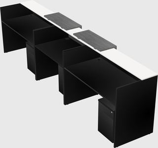 Long reception desk