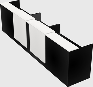 Long reception desk