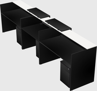 Long reception desk