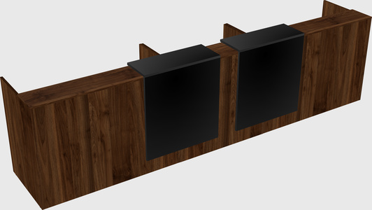 Long reception desk