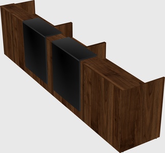 Long reception desk