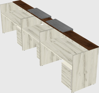 Long reception desk