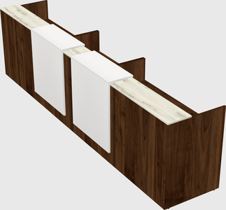Long reception desk