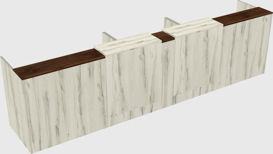 Long reception desk