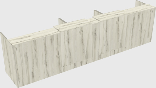Long reception desk