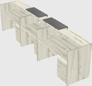Long reception desk