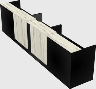 Long reception desk