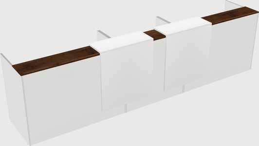 Long reception desk