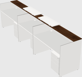 Long reception desk