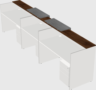 Long reception desk