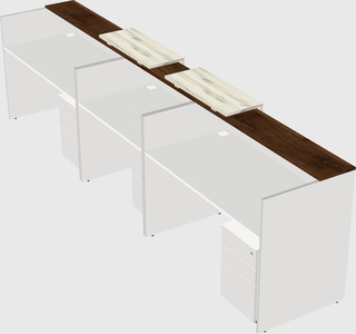 Long reception desk