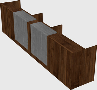 Long reception desk